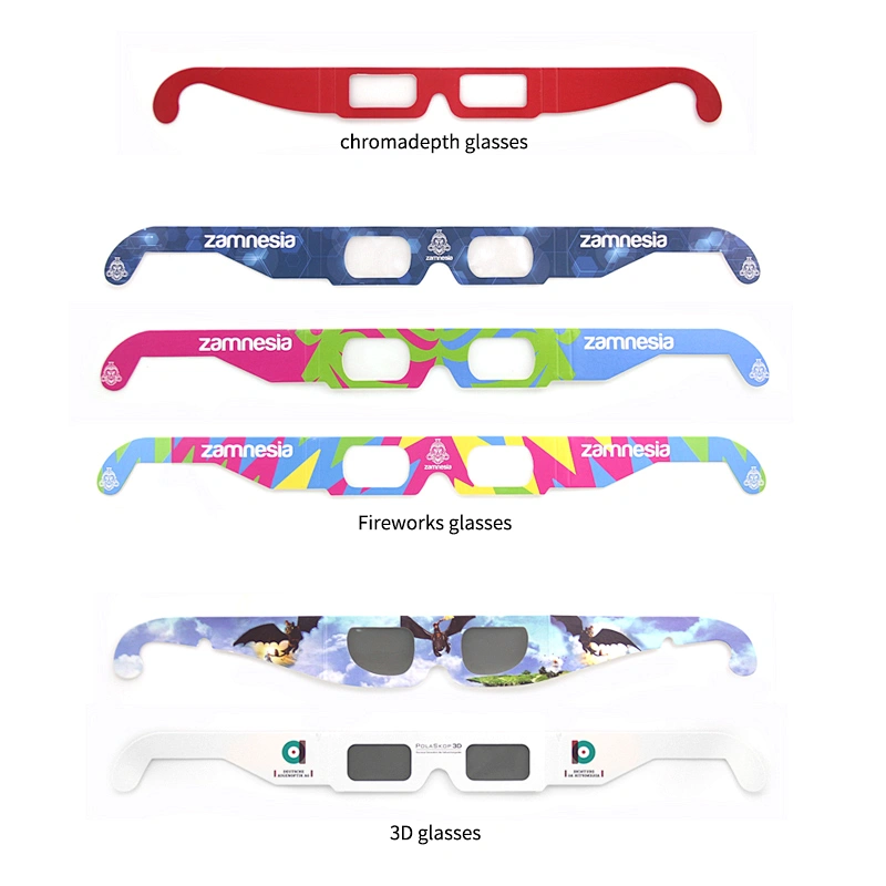 2020 Chile Hot Sale Custom Logo Paper 3D Solar Eclipse Sunglasses Glasses