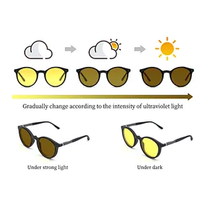 Brand Quality TR90 Frame AL Spring Hinge Photochromic Sunglasses Unisex Polarized  Lens 2019
