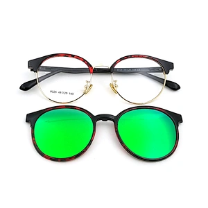 hot sale new design ultem clip on glasses with TAC lens sunglasses