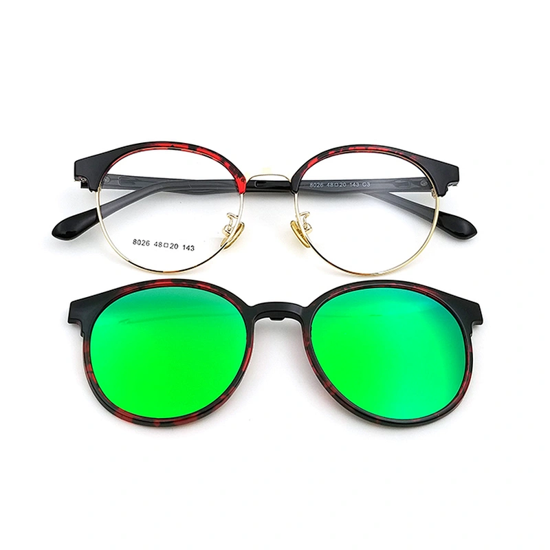 hot sale new design ultem clip on glasses with TAC lens sunglasses