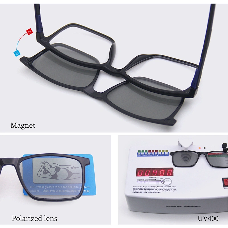 2019 hot sale new model eyewear magnet optical frame with TAC polarized