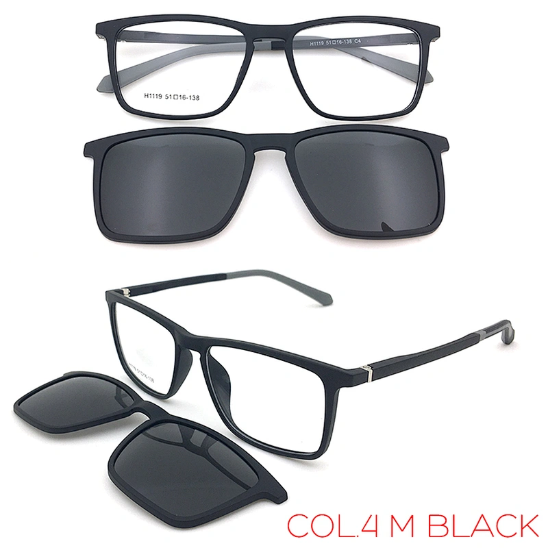 high quality tr90 clip on sunglasses magnet optical frame with polarized