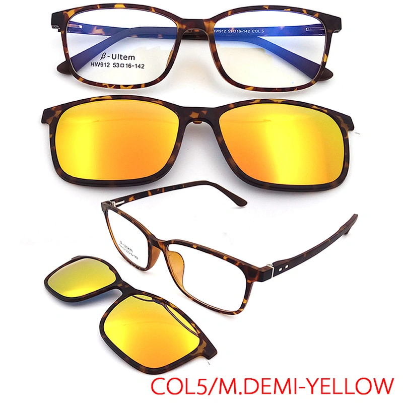 high quality ready stock soft ultem tr90 optical frame clip on sunglasses