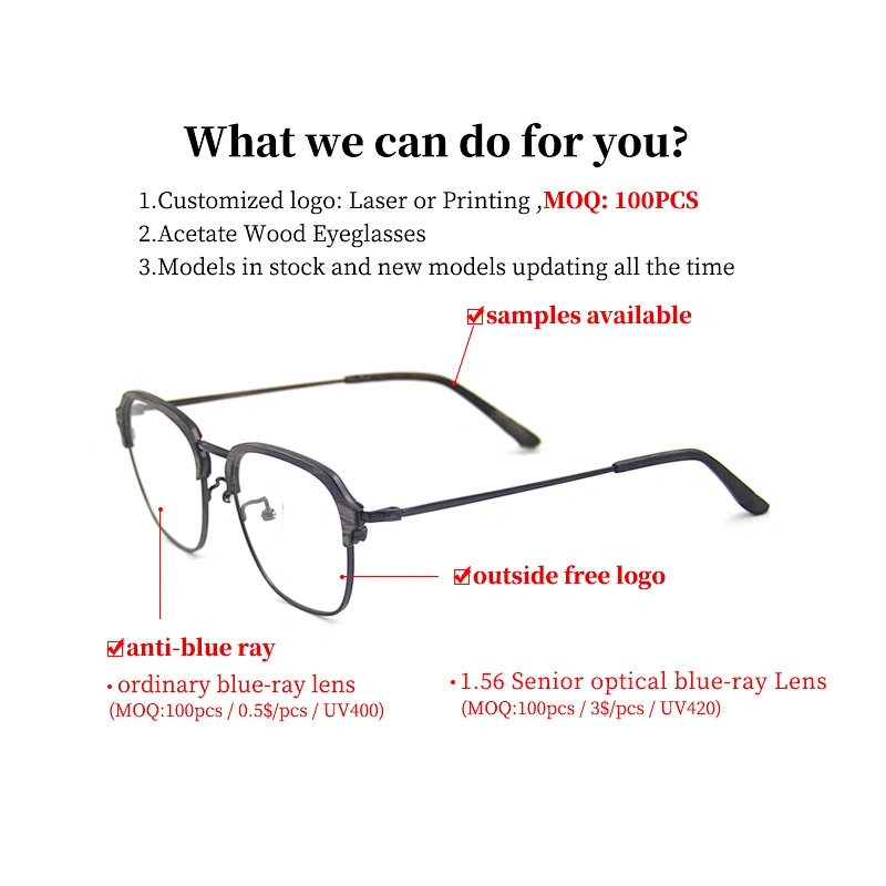Shenzhen Acetate Spectacle Glasses Vintage Eyewear Eyeglasses Optical frame