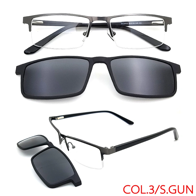 high quality new design big size optical frame Clip on Sunglasses ready