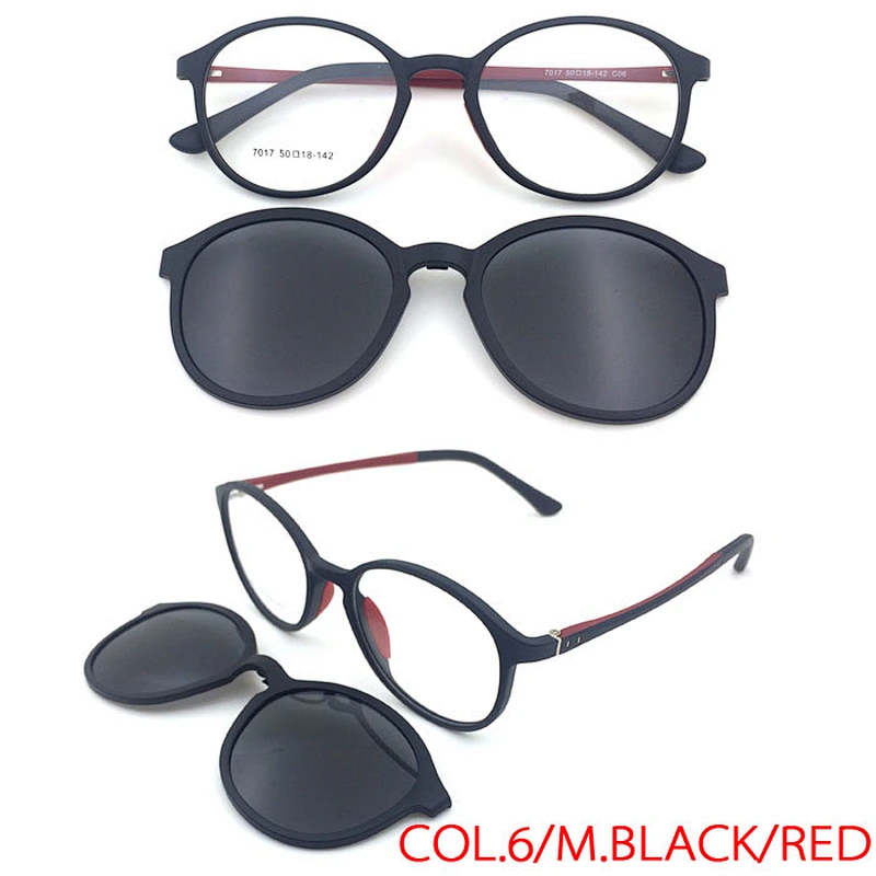 new design high quality TR90 frame clip on eyewear glasses with polarized