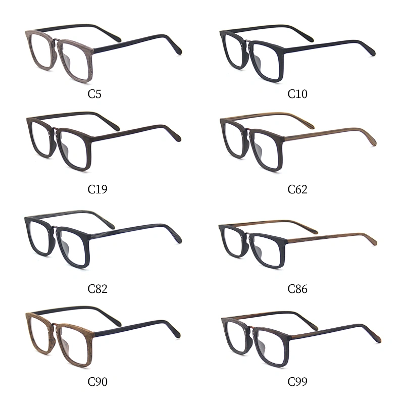 Sun glasses manufacture hand polished wood acetate sunglasses 2019 bran