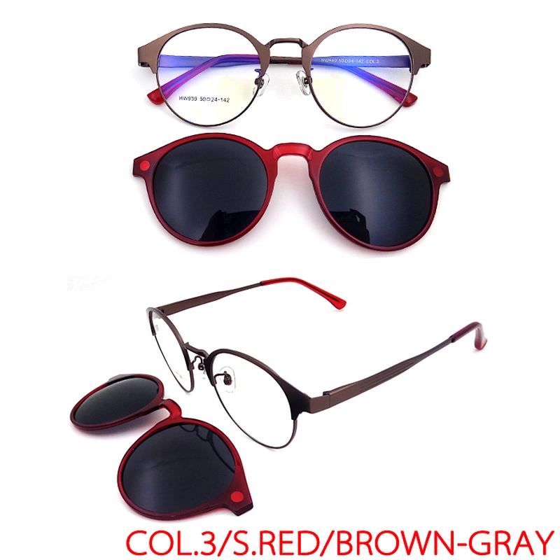 quality night vision men women design clip on sunglasses with polarized