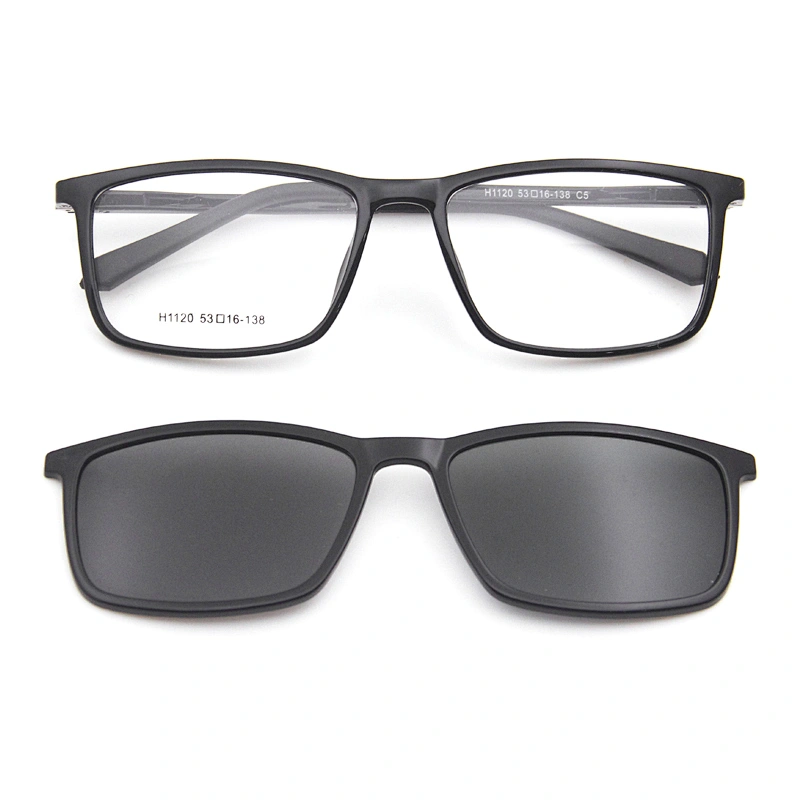 2019 hot selling  tr90 eyewear frame polarized clip on glasses for aliexpress