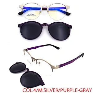 driver night vision polarized metal frame clip on sunglasses