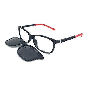 amazon hot selling online new design soft tr90 clip on glasses wholesale