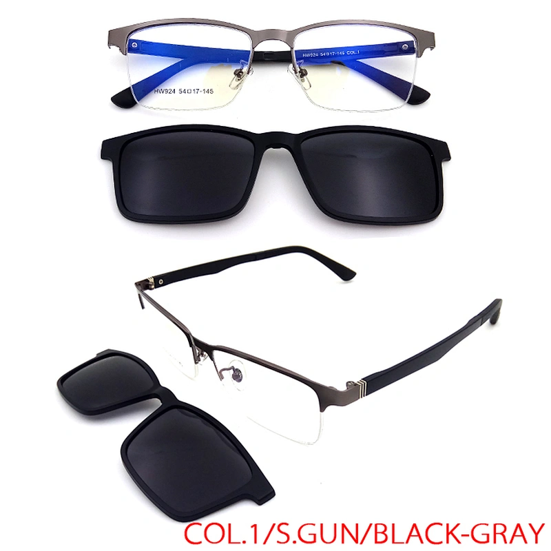 new model hot sale mens women magnet clip on eyewear frames glasses