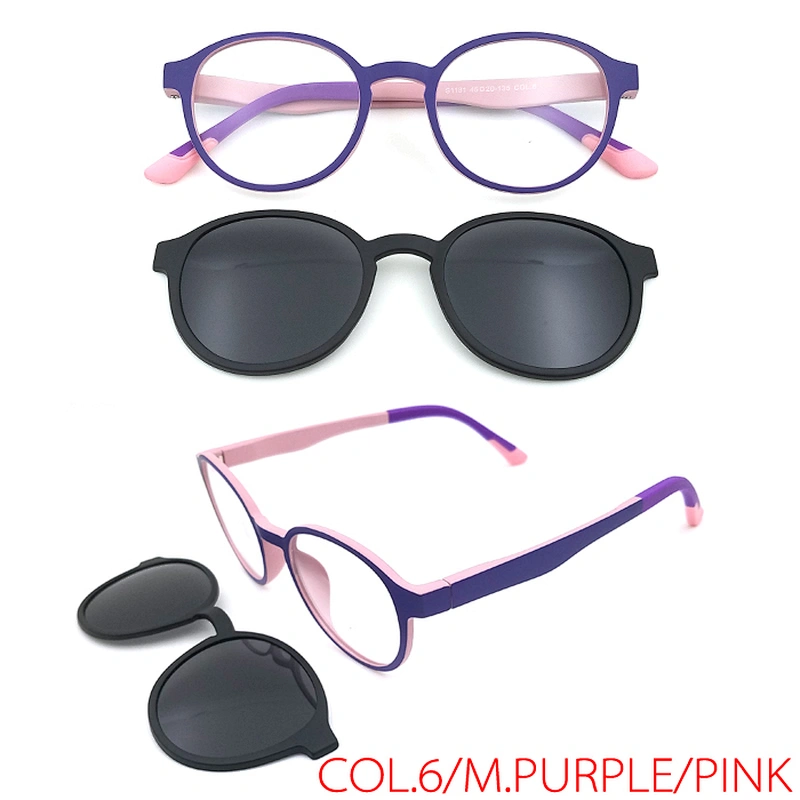 hot sale children optical eyewear magnet kids clip on sunglasses wholesale