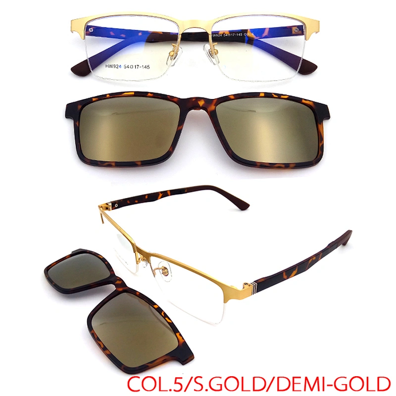 new model hot sale mens women magnet clip on eyewear frames glasses