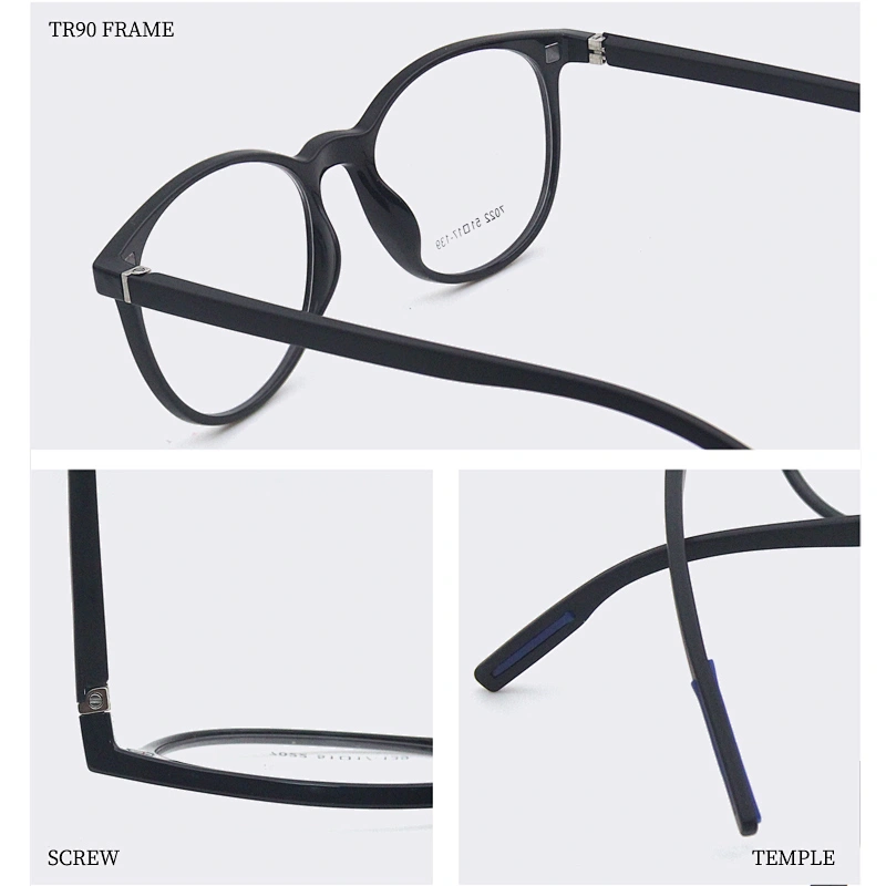 soft tr90 round optical frame hot sale selling ready stock clip on glasses