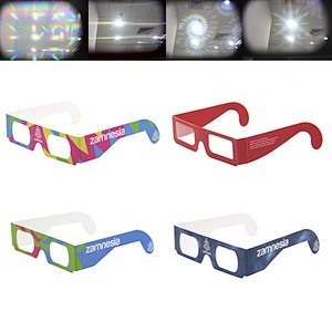 2020 Chile Hot Sale Custom Logo Paper 3D Solar Eclipse Sunglasses Glasses