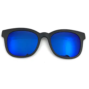 new design high quality eyewear optik frame clip on sunglasses ready stock