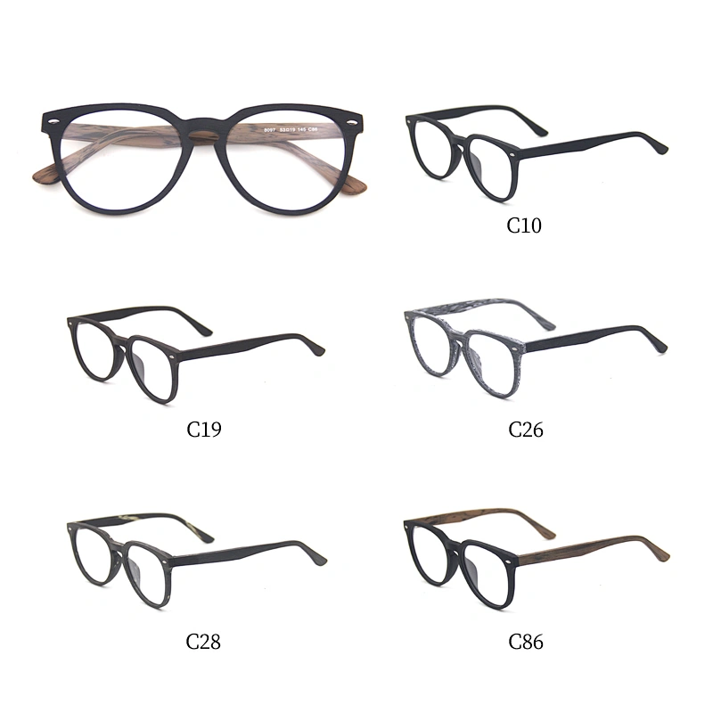 2019 optical wooden brand acetate tips designer eyeglasses frames