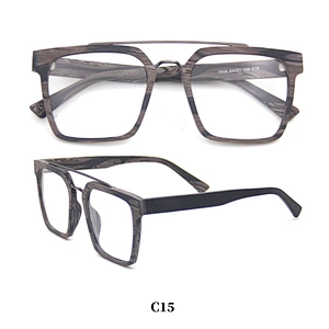 hand made wood frame acetate temples fashion wooden glasses