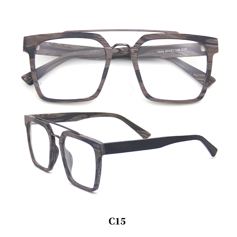 hand made wood frame acetate temples fashion wooden glasses