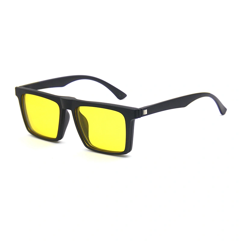 2020 2019 5 in 1 plastic sport interchangeable changeable lens clip on sunglasses magnetic polarized
