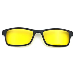 new fashion design night vison driving polraized sunglasses with clips