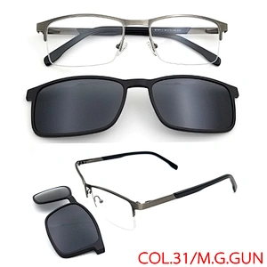 high quality hot sale ready stock metal optical Clip On Glasses