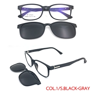 hot sale spring magnet cover optical frame with tac clip on sunglasses