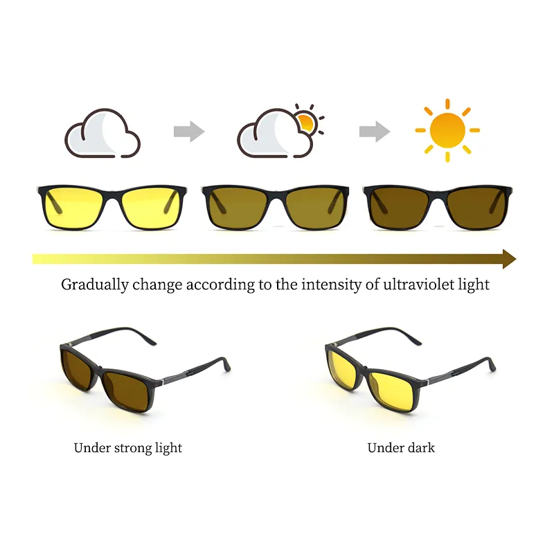 good price hd day night safety view vision driving photochromic sunglasses glasses