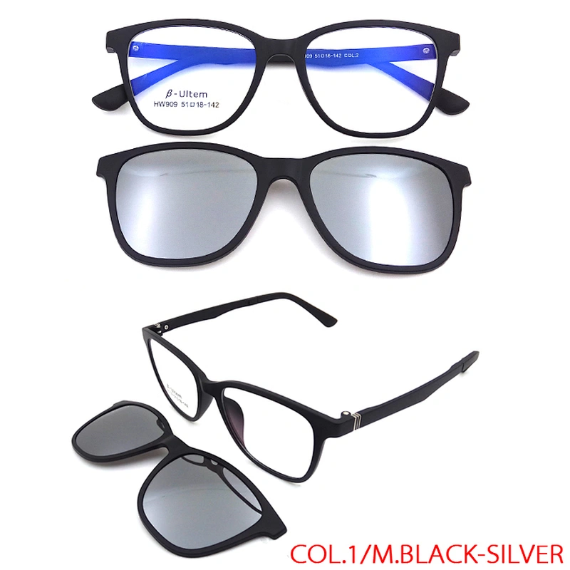High Quality hot sale magnetic optical ultem Spectacle Frame clip on sunglasses
