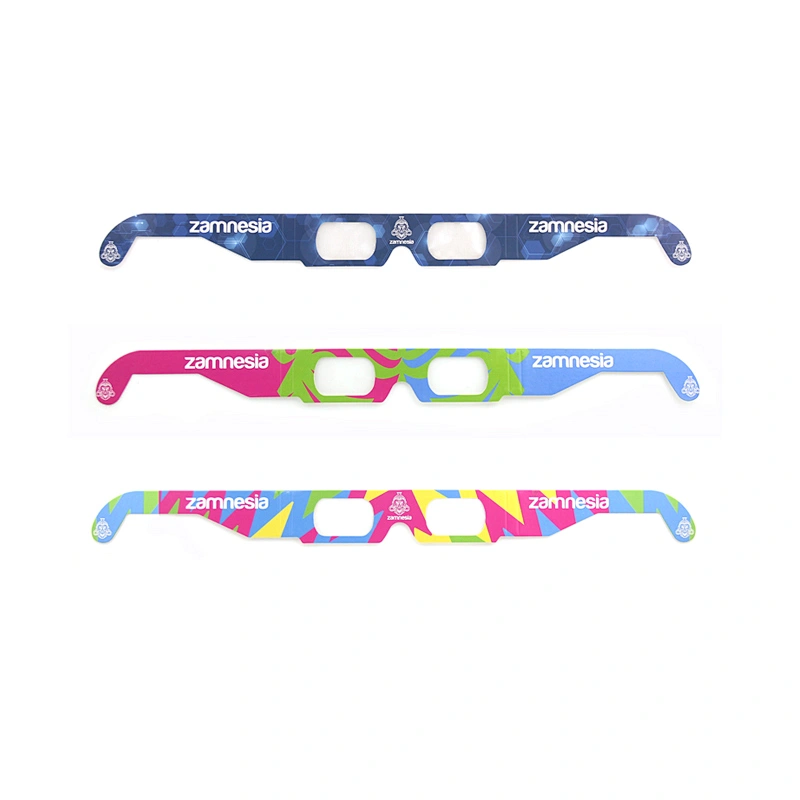 2019 Promotion Wholesale Custom Printing Firework Diffraction Paper Glasses