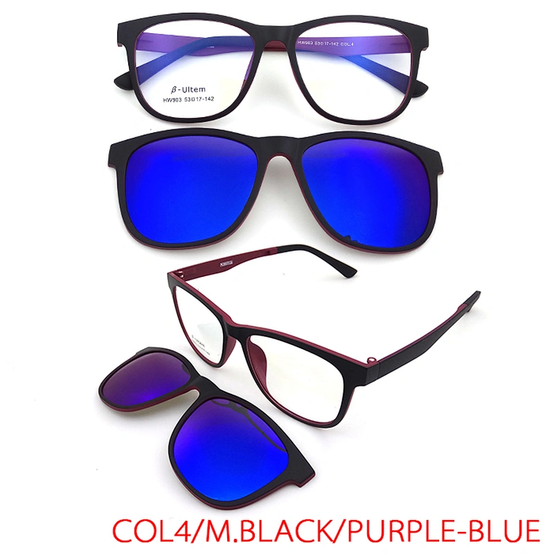 new design ultem clip on optical glasses with polarized for night driver