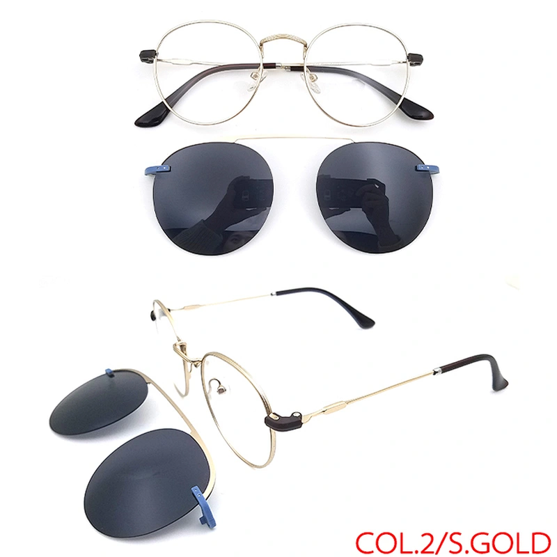 ready stock high quality spectacle frames eyewear clip on glasses with polarized