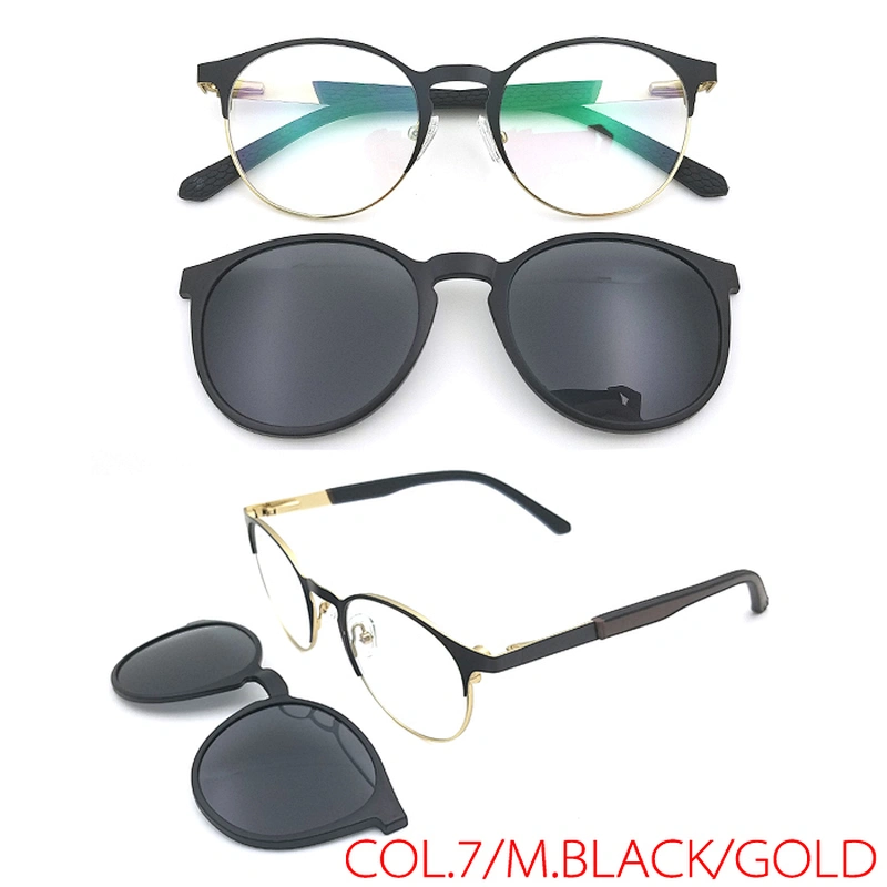 hot selling strong tac polarized laser model metal clip on sunglasses