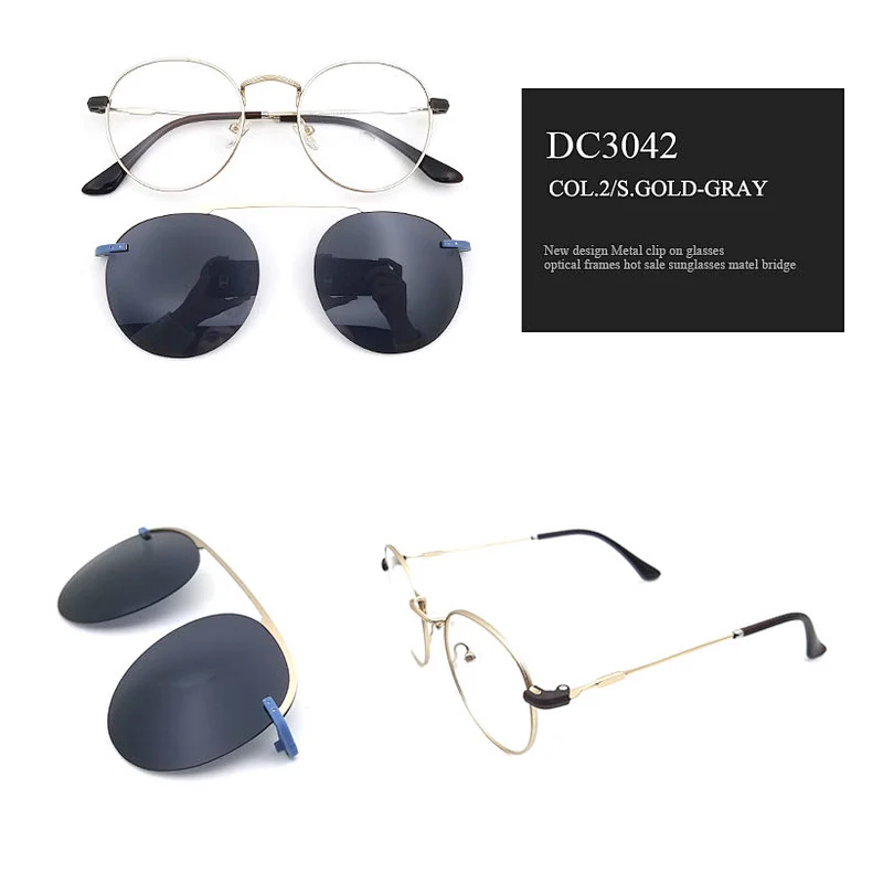 hot selling ready stock popular clip on glasses with polarized lens