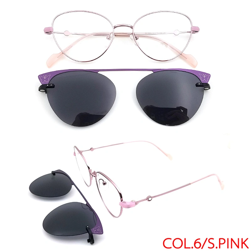 latest lady women design sultem magnet tac cover clip on glasses