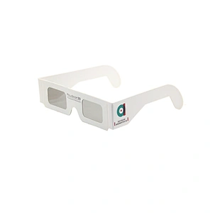 New design hot sale cheap customized color logo 3D paper glasses