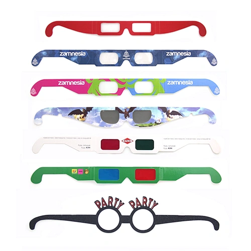 2020 Chile Hot Sale Custom Logo Paper 3D Solar Eclipse Sunglasses Glasses