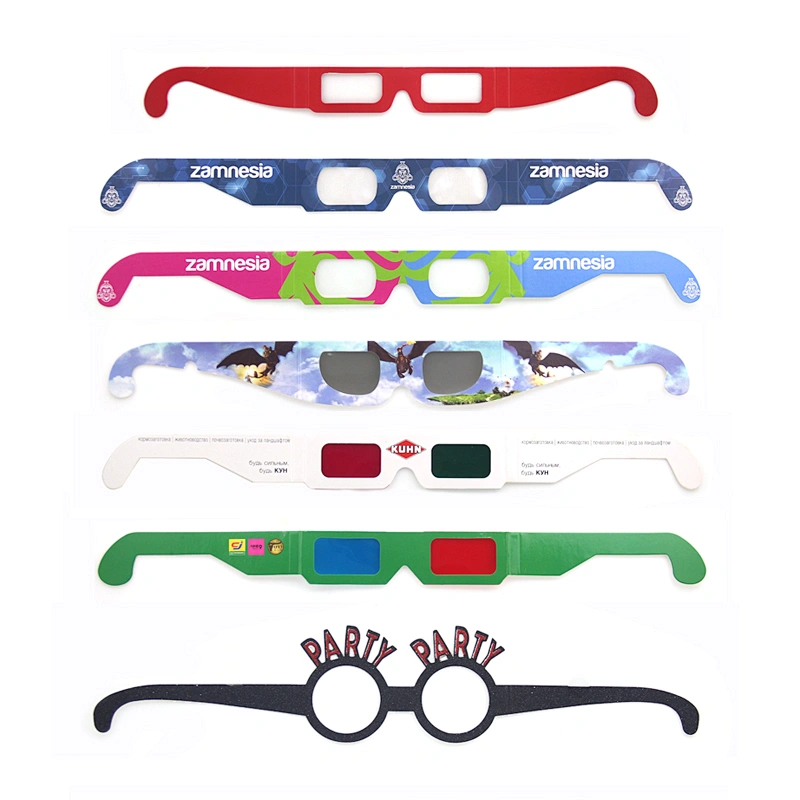 2020 Chile Hot Sale Custom Logo Paper 3D Solar Eclipse Sunglasses Glasses