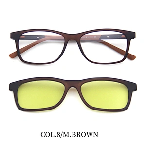 custom logo clip on tr90 optical frame clip-on sunglasses with polarized