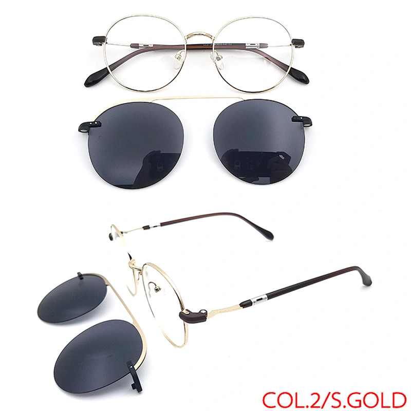 Clip-on Frame Uv400 Polarized Spring Light Nose Metal Clip On Glasses