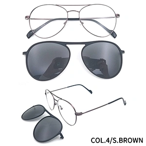 customer logo poliarzed sunglasses metal clip on frame glasses ready stock