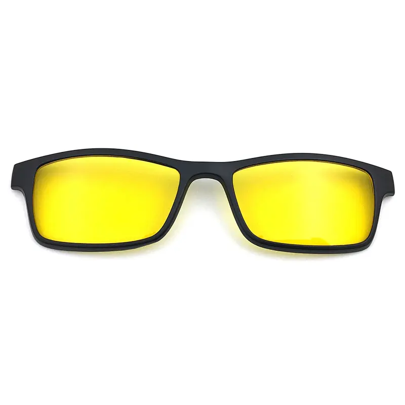 hot selling color clips with TAC polarized sunglasses black frame ready eyewear