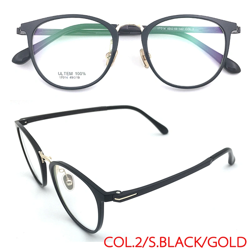 Myopia OEM Brand Black Eye Spring Hinge Optical Glasses Eyeglasses Frame