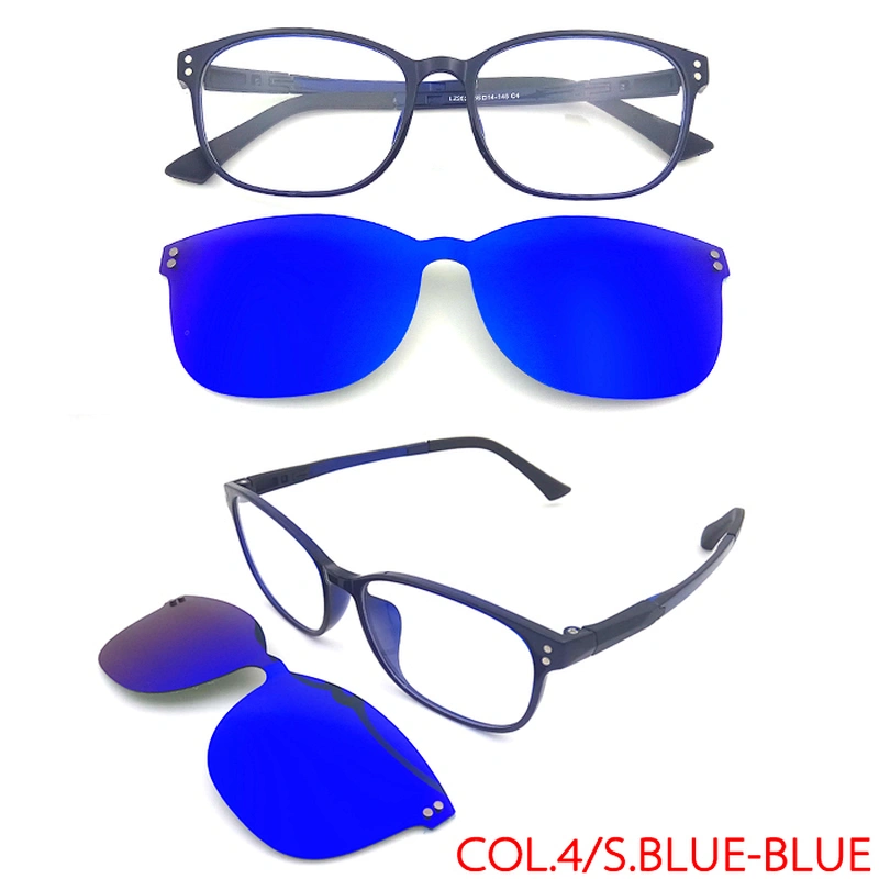 2019 hot sale men optical glasses frame magnetic clip on eyeglasses