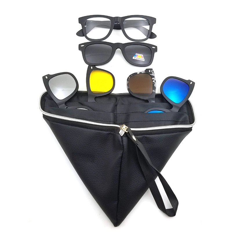 2020 Five in One Plus High Quality tr90 Fashion Design Magnetic Clip On SunGlasses Frames