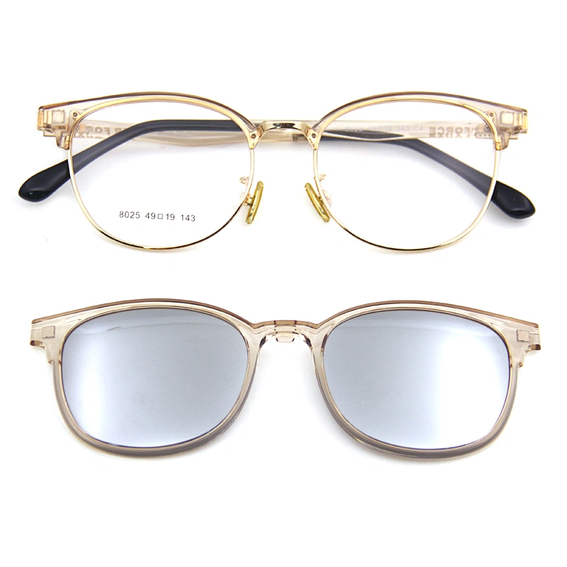 new design metal ultem clip on glasses eyeglasses sunglasses ready stock