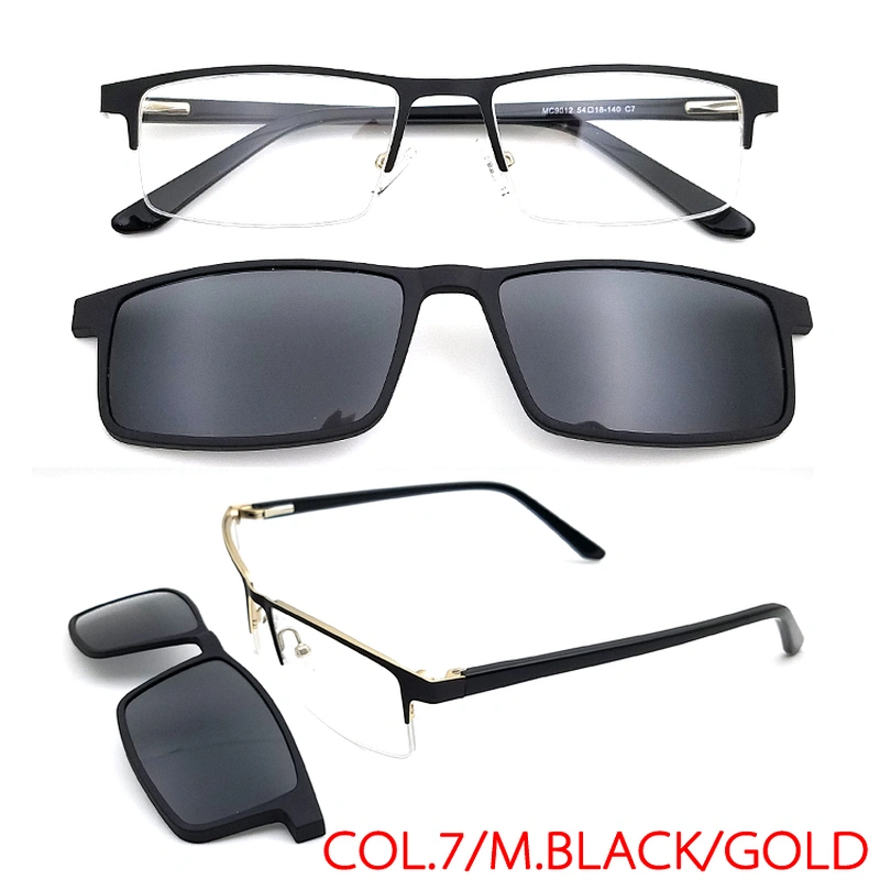 high quality new design big size optical frame Clip on Sunglasses ready