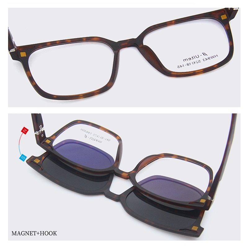 high quality hot sale utlem optical spring clip on eyeglasses wholesale