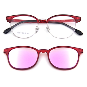 new design metal ultem clip on glasses eyeglasses sunglasses ready stock